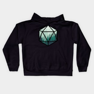 Green Forest D20 Kids Hoodie